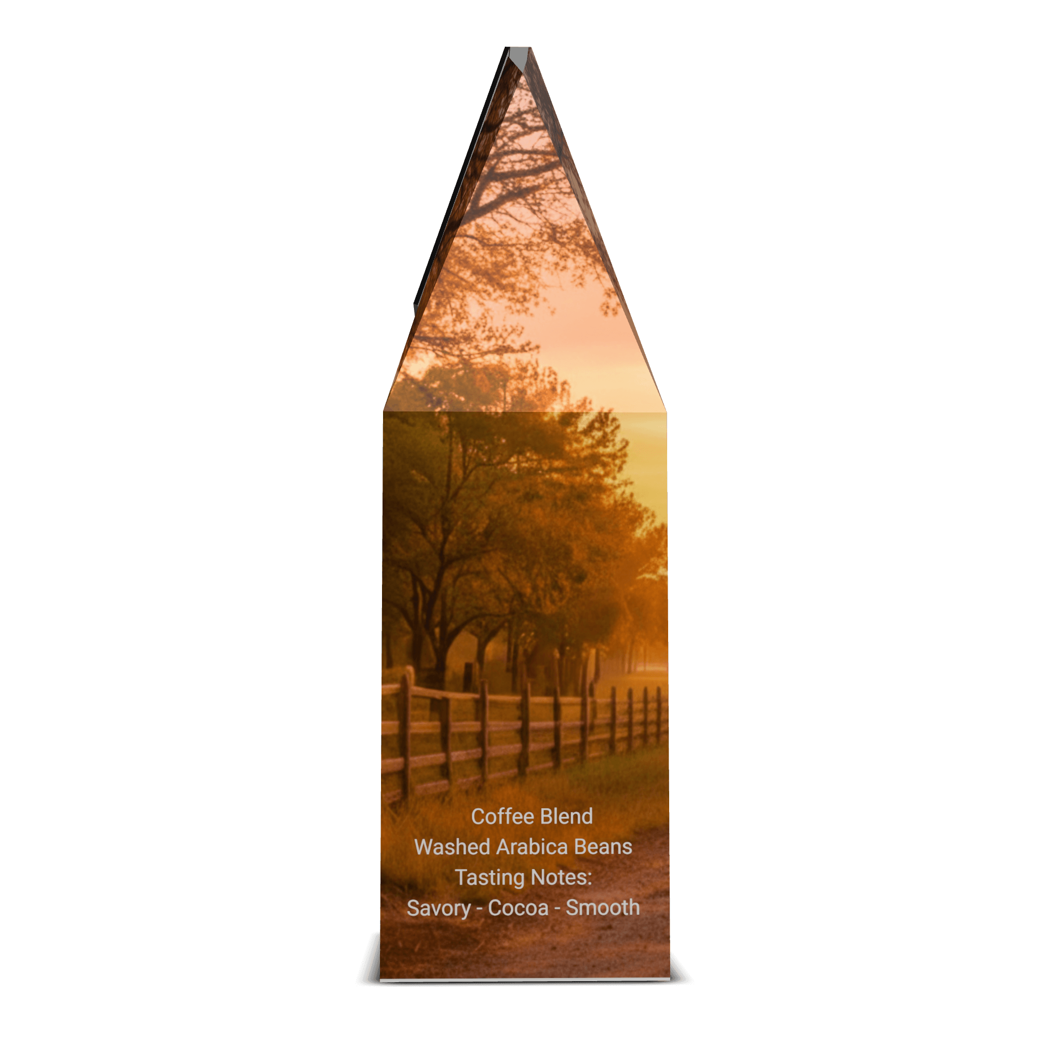 Columbia Single Origin Coffee from Just Dang Good Coffee sideview of package